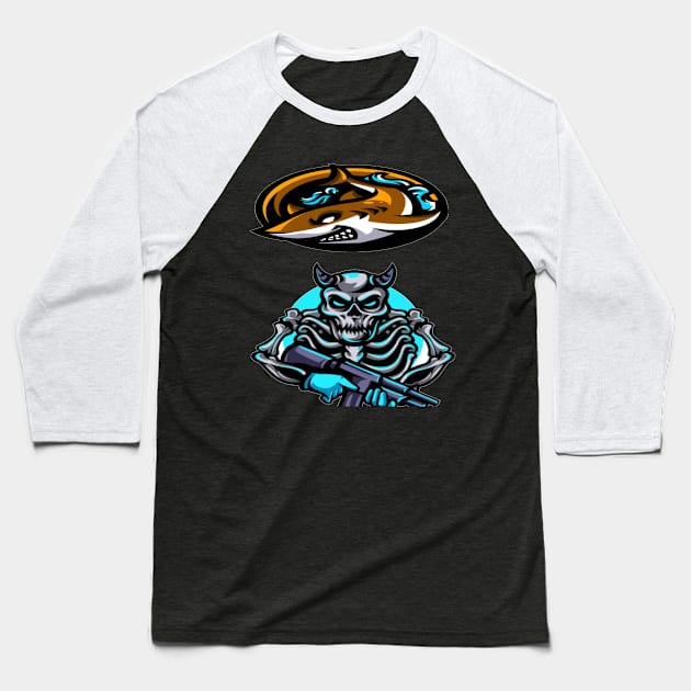 Monster hunter Baseball T-Shirt by joshsmith